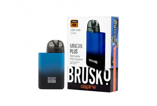 ЭС Brusko Minican Plus, 850 mAh, Black Blue Gradient