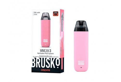 ЭС Brusko Minican 3, 700 mAh, Pink