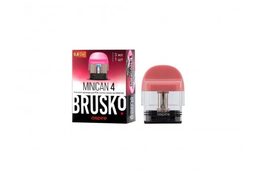 Картридж Brusko Minican 4 (3.0 мл/0.8 Ом) Розовый