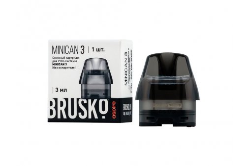 Картридж Brusko Minican 3 (3.0 мл/0,8 Ом) Черный
