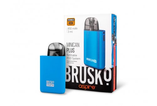 ЭС Brusko Minican Plus, 850 mAh, Blue