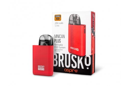 ЭС Brusko Minican Plus, 850 mAh, Red
